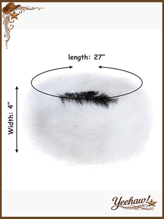 Faux Fur Headband Elastic Winter Earwarmer Earmuff main image 6